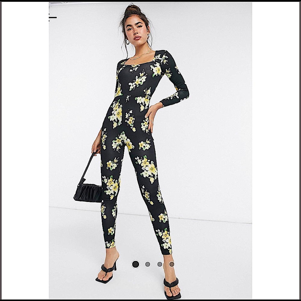 Asos Floral Jumpsuit sz 8